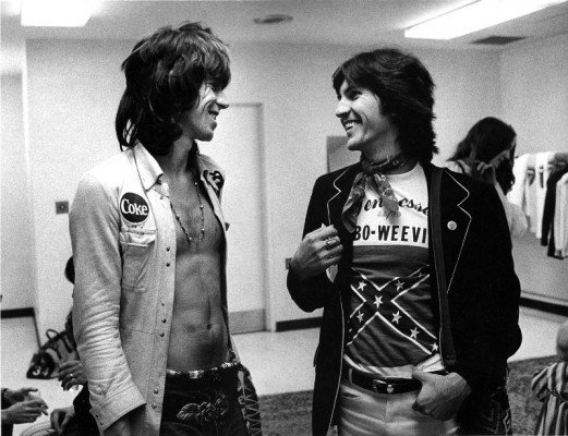 Keef (L) and Stanley Booth